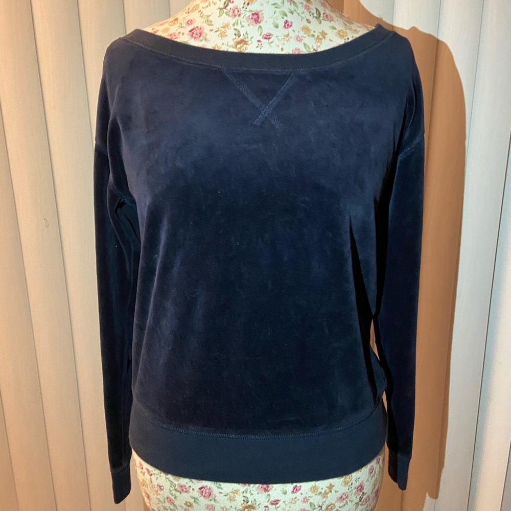 Juicy couture dark blue boatneck